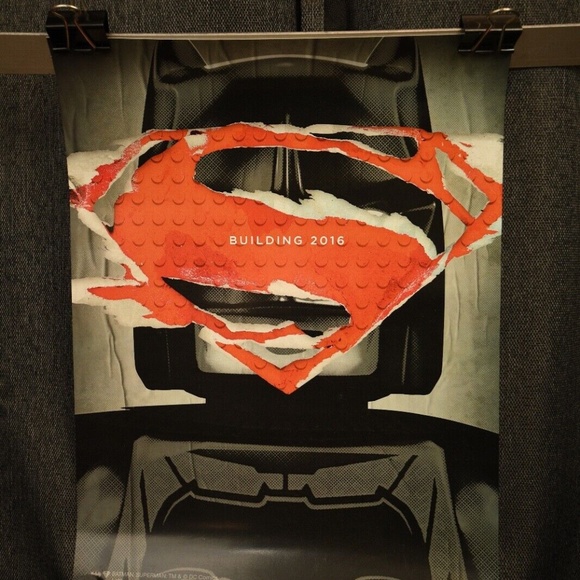 2015 San Diego Comic Con Lego Batman vs. Superman Promo Poster - Picture 1 of 1